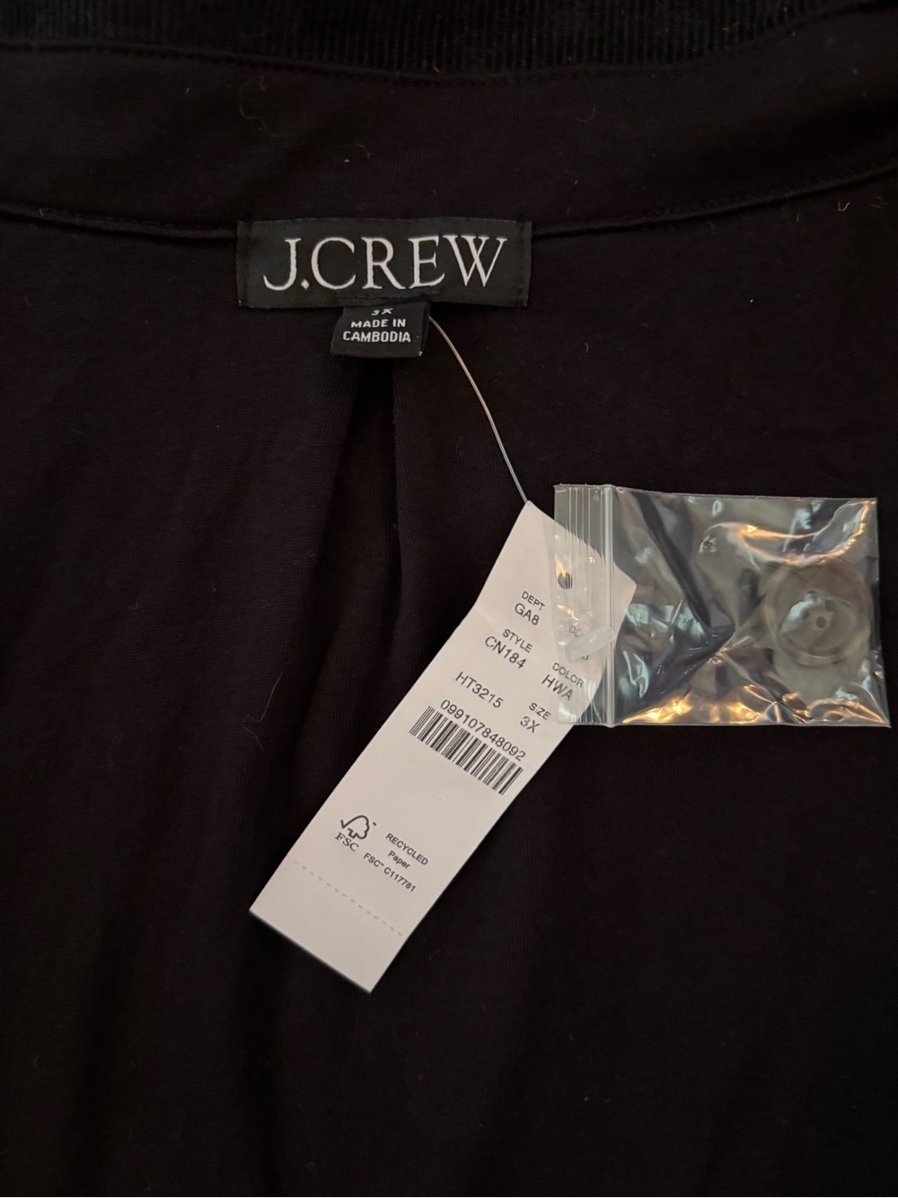 J. Crew Brown Wool-Blend Button Jacket with Brown corduroy trim. Fall,winter - Picture 10 of 12